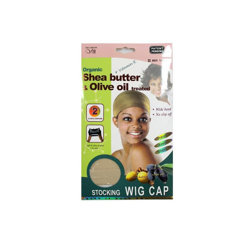 QFITT | Organic Argan & Shea Butter Treated Wig Cap Natural 803 | Hair to Beauty.