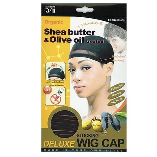 QFITT | Organic Argan & Shea Butter + Olive Oil Deluxe Stocking Wig Cap 804 | Hair to Beauty.