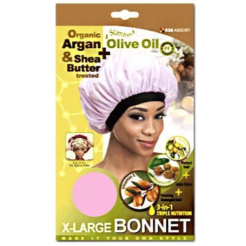 QFITT | Organic Shea Butter & Olive Oil Treated X-Large Bonnet | Hair to Beauty.