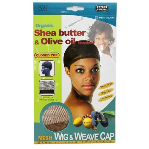 QFITT Organic Shea Butter & Olive Oil Treated Mesh Wig & Weave Cap
