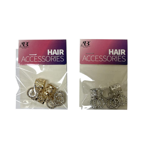 CRYSTAL COLLECTION | Double Circles Rhinestone Filigree Tube (0379) - Hair to Beauty.