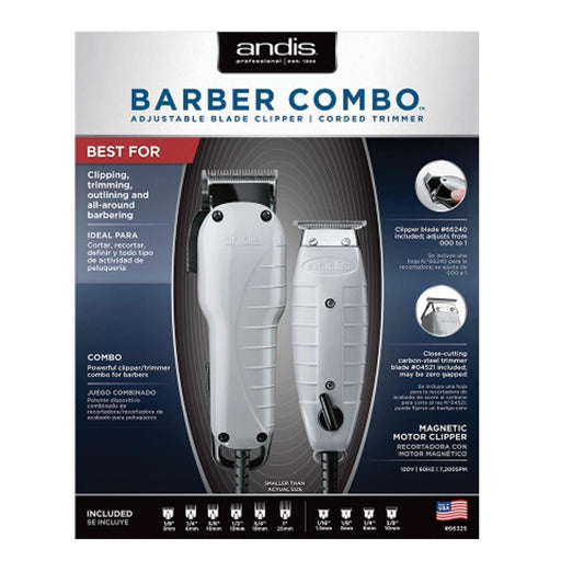 ANDIS | Combo Barber Envy/T-Outliner Gray | Hair to Beauty.