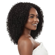 AFRO CURLS 16" | Outre Big Beautiful Human Hair Blend U Part Cap Leave Out Wig | Hair to Beauty.