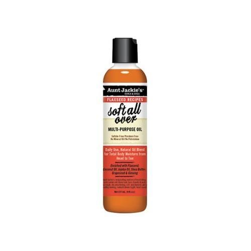 AUNT JACKIE'S | Soft All Over Flaxseed Multi-Purpose Oil 8oz | Hair to Beauty.