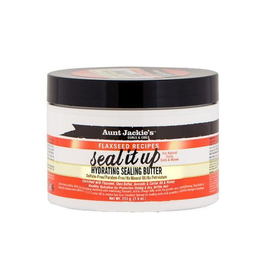 AUNT JACKIE'S | Hydrating Flaxseed Sealing Butter 8oz | Hair to Beauty.