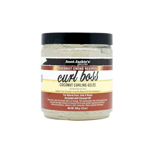 AUNT JACKIE'S | Curl Boss Coconut Creme Curling Gelee 15oz | Hair to Beauty.