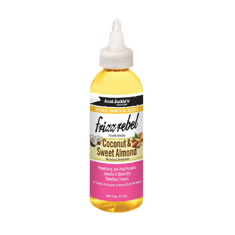 AUNT JACKIE'S | Frizz Rebel Growth Oil Coconut & Sweet Almond 4oz | Hair to Beauty.