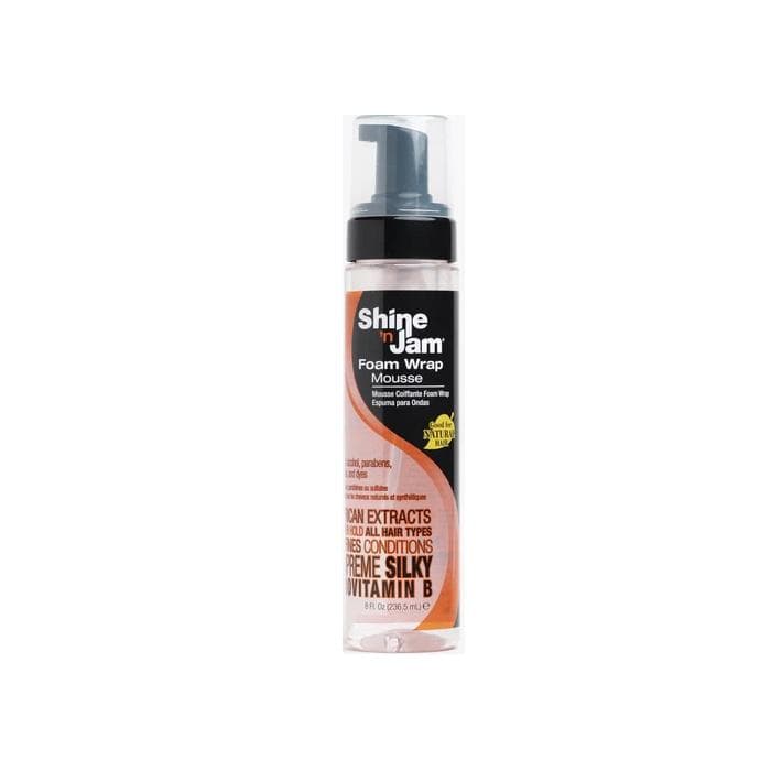 AMPRO | Shine'n Jam Foam Wrap Mousse 8oz | Hair to Beauty.