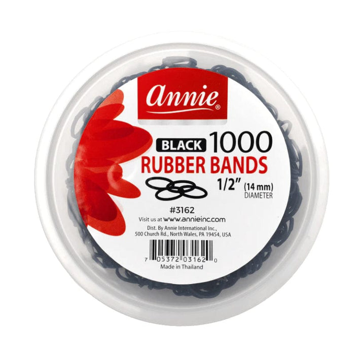 ANNIE | Rubber Band 1000 Black with Jar - Hair to Beauty.