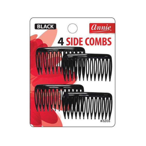 ANNIE | 4 Small Side Combs Black - Hair to Beauty.
