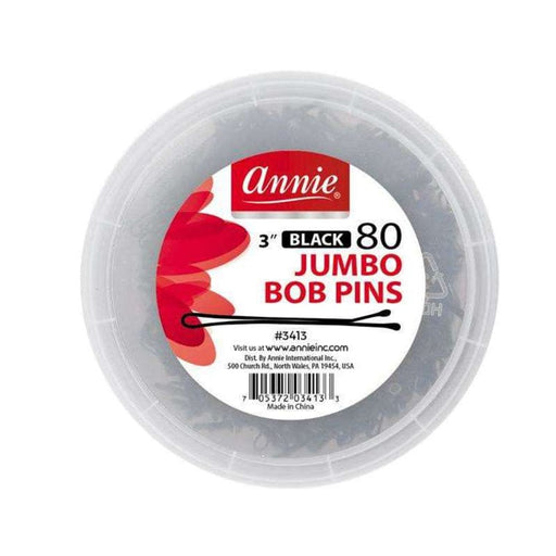 ANNIE | Bob Pins Jumbo Black 3" 80PCS - Hair to Beauty.