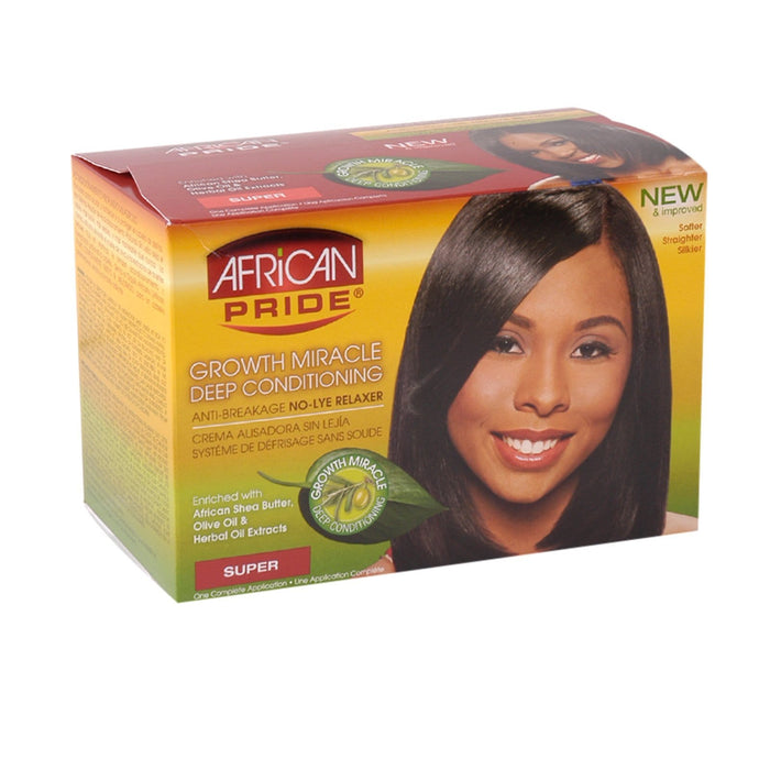 AFRICAN PRIDE | Olive Miracle Kit Super Deep Conditioner Relaxer 1 App | Hair to Beauty.