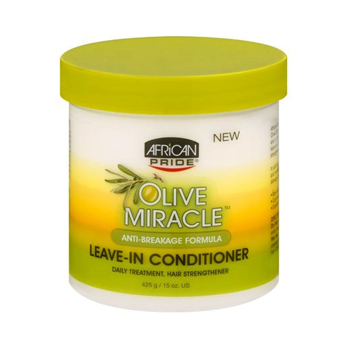 AFRICAN PRIDE | Olive Miracle Leave-In Conditioner Creme Jar 15oz | Hair to Beauty.