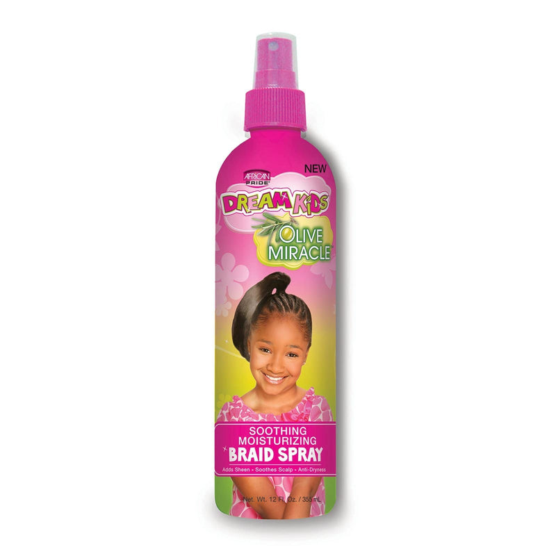 AFRICAN PRIDE | Dream Kids Olive Miracle Braid Spray 12oz | Hair to Beauty.