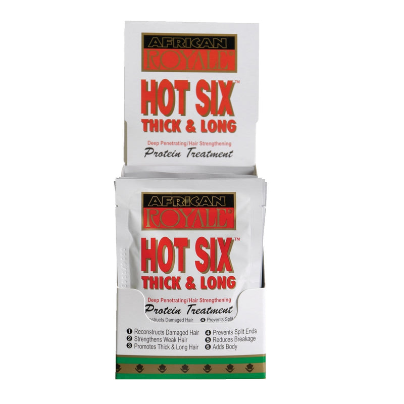 AFRICAN ROYALE | Hot Six Thick & Long Protein Treatment 1Pkt 1.75oz | Hair to Beauty.