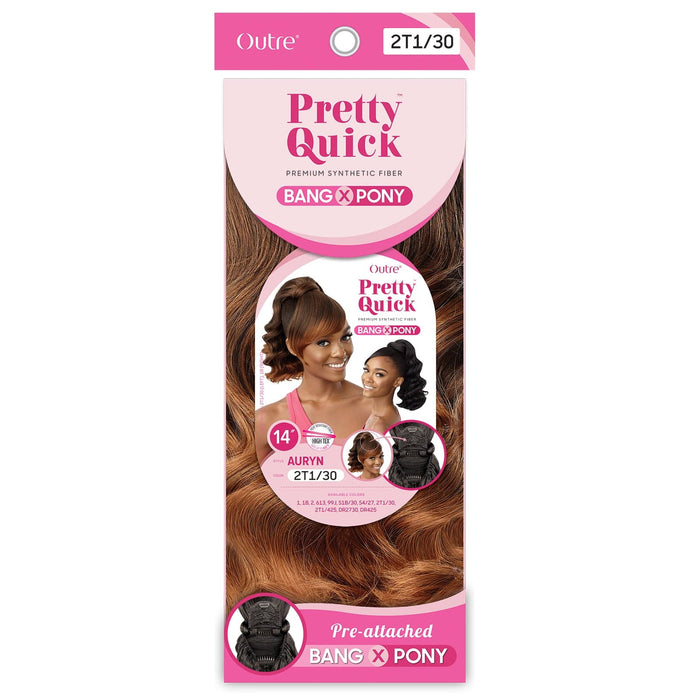 AURYN | Outre Quick Pony Synthetic Bang & Pony | Hair to Beauty.