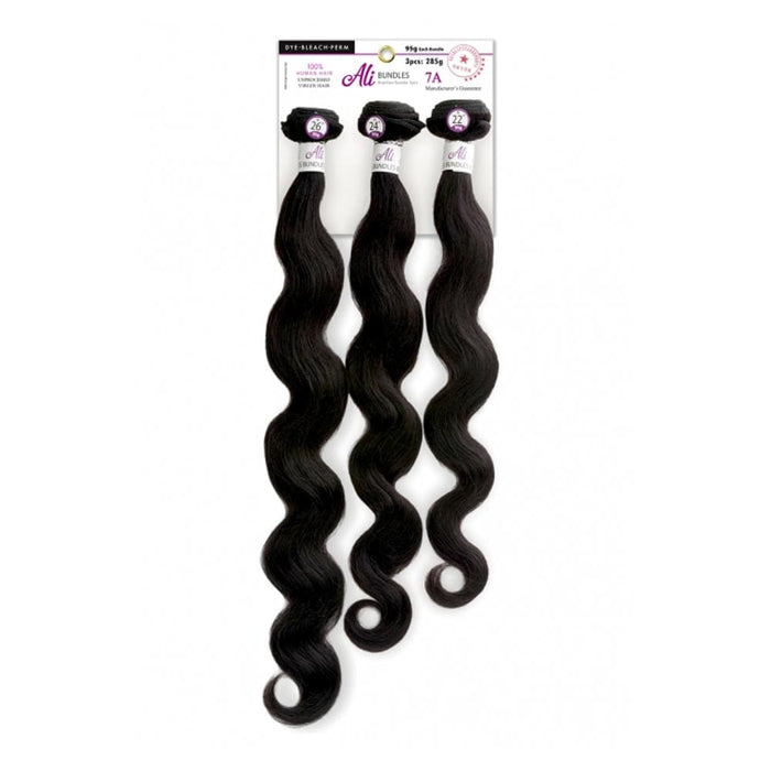 BB3D BODY WAVE 3PCS | Ali 7A Unprocessed Brazilian Remi Weave | Hair to Beauty.