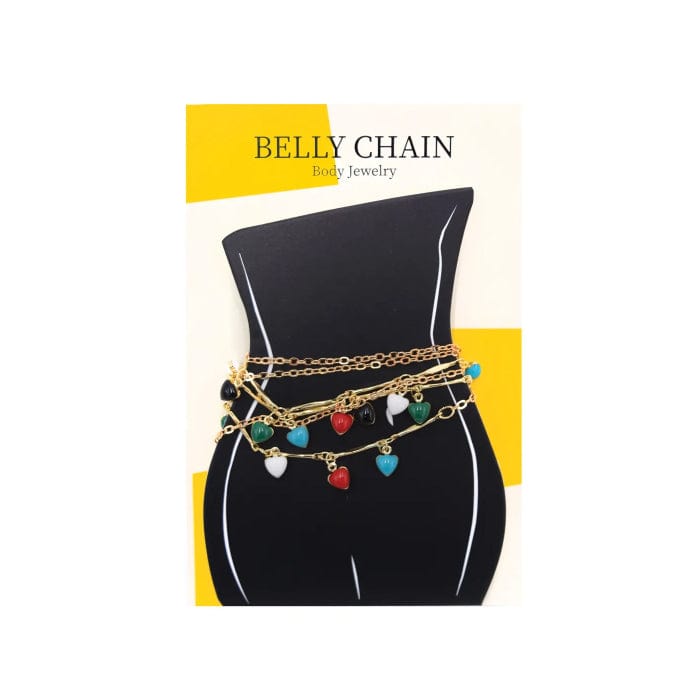 MAGIC | Belly Chain Jewelry Colorful Heart | Hair to Beauty.