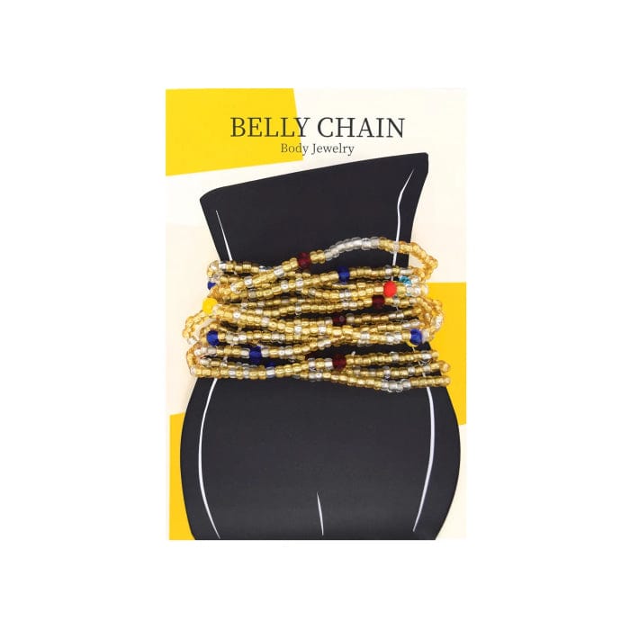MAGIC | Belly Chain Jewelry Clear Gold Beads | Hair to Beauty.
