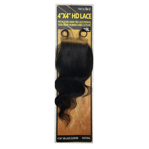 BE U 4X4 HD LACE CLOSURE | Hair by Be U Human Hair Frontal Closure - Hair to Beauty.