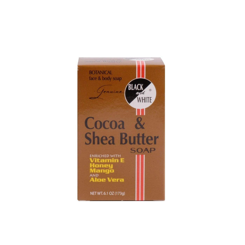 BLACK & WHITE | Cocoa & Shea Butter Soap 6oz | Hair to Beauty.