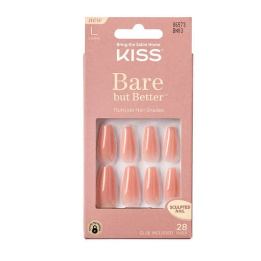 KISS | Bare but Better TruNude Nail Shades - Nude Glow - Hair to Beauty.