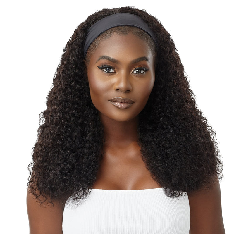 WET & WAVY BOHEMIAN CURL 20″ | Outre Human Hair Headband Wig | Hair to Beauty.
