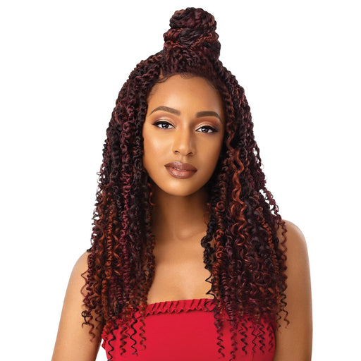 BOHO PASSION WATERWAVE 22 | X-Pression Twisted Up Synthetic 4X4 Swiss Lace Front Braid Wig | Hair to Beauty.