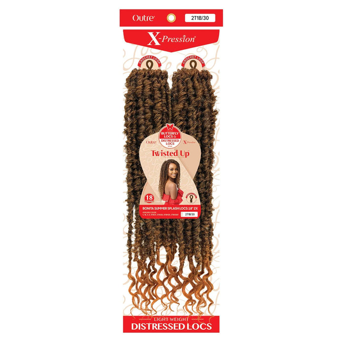 BONITA SUMMER SPLASH LOCS 18" 2X | Twisted Up Synthetic Braid | Hair to Beauty.