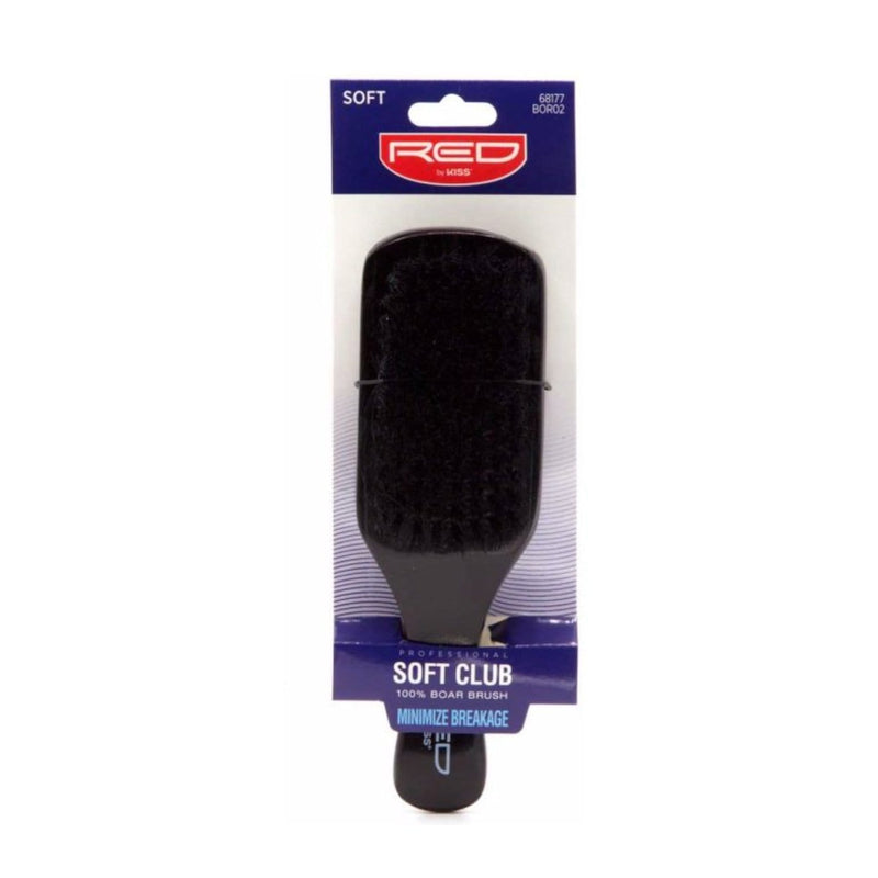 RED BY KISS | 100% Boar Soft Club Brush | Hair to Beauty.