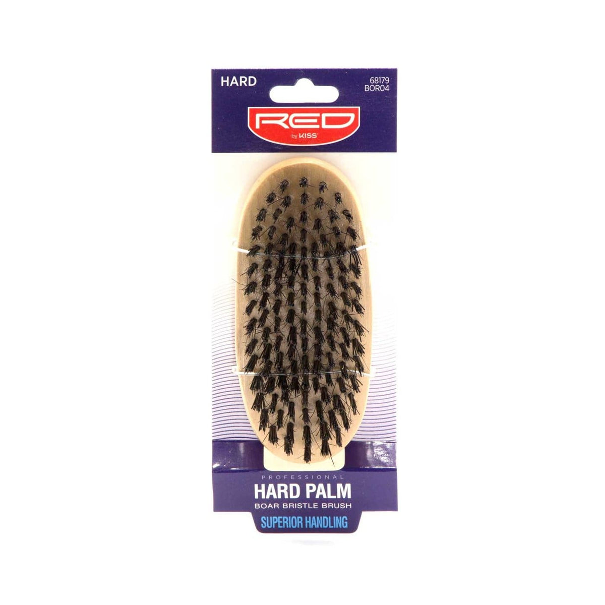 Red by Kiss Professional Boar Brush Hard Bristles