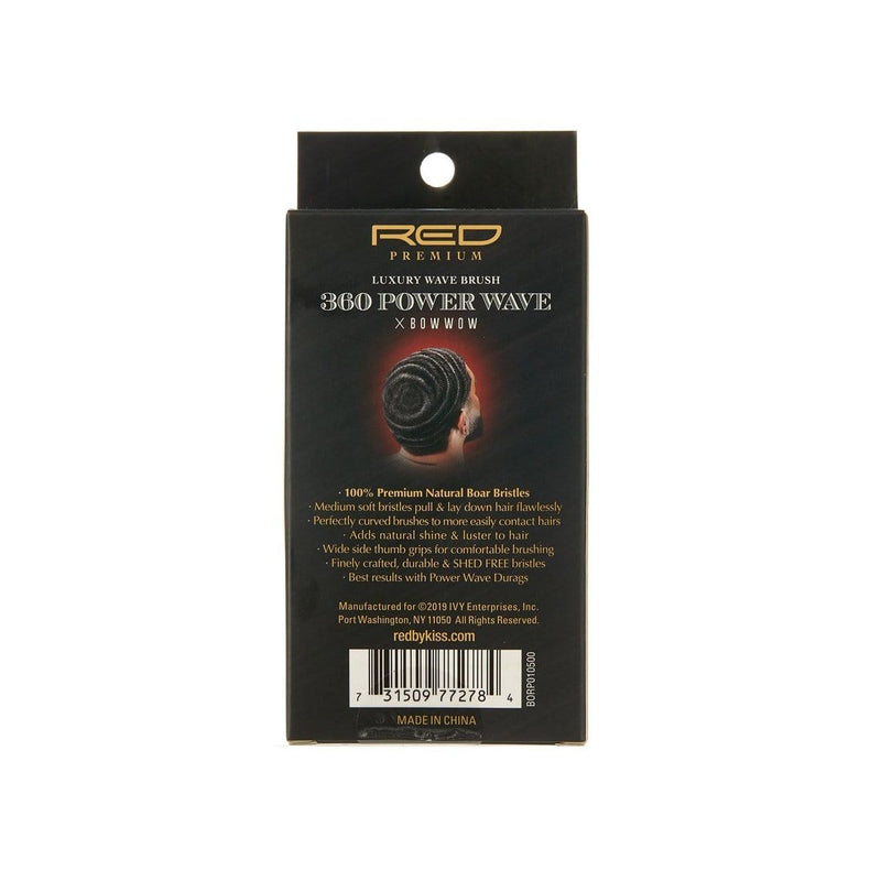 RED PREMIUM | 360 Power Wave Brush - Medium Soft Palm | Hair to Beauty.
