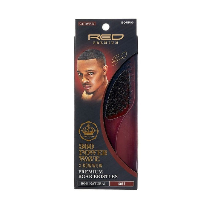 RED PREMIUM | 360 Power Club Wave Boar Brush (Soft) | Hair to Beauty.
