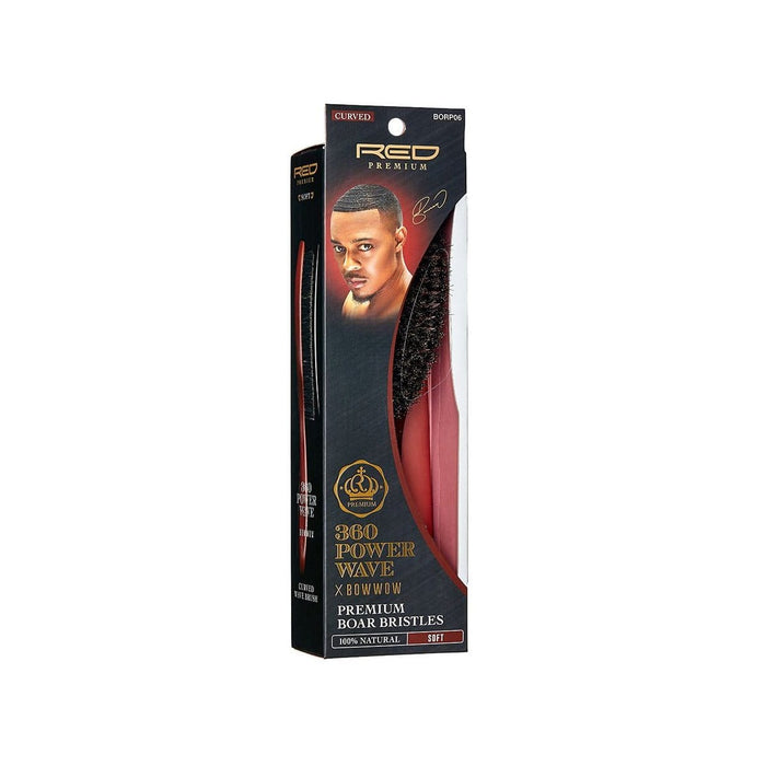 RED PREMIUM | 360 Power Wave Boar Brush (Soft) | Hair to Beauty.