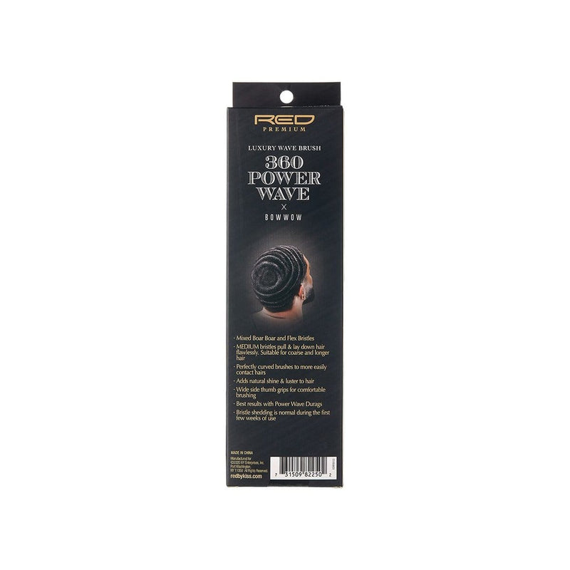 RED PREMIUM | 360 Power Wave Boar Brush (Medium) | Hair to Beauty.