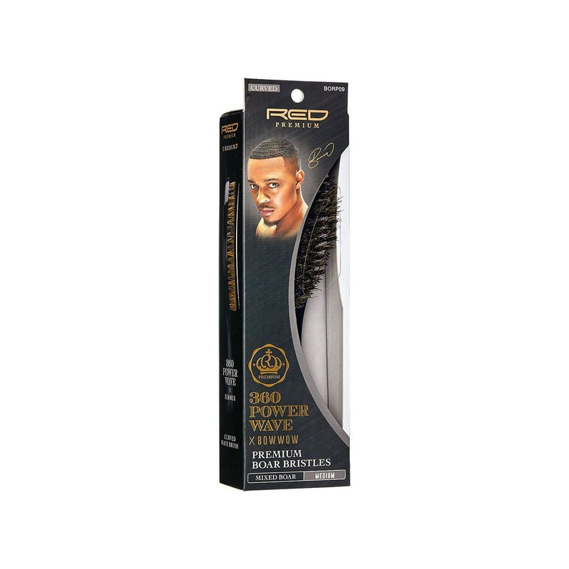 RED PREMIUM | 360 Power Wave Boar Brush (Medium) | Hair to Beauty.