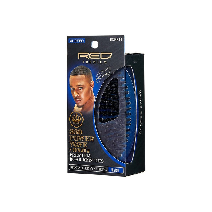 RED PREMIUM | 360 Power Wave Palm Boar Brush (Hard) | Hair to Beauty.