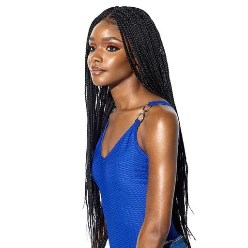 RUWA BOX BRAID 36" | Synthetic Swiss Lace Front Wig | Hair to Beauty.