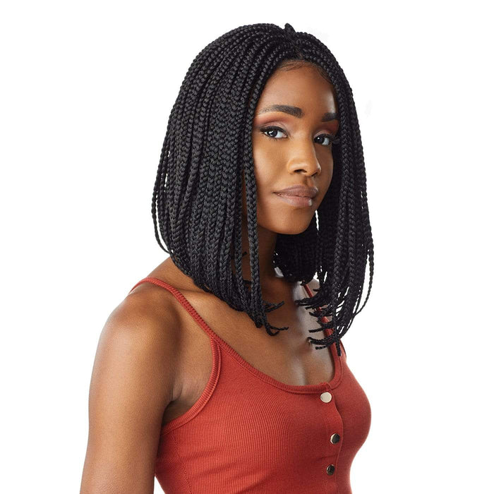 BOX BRAID BOB | Cloud9 Synthetic 4X4 Swiss Hand-Braided Lace Wig | Hair to Beauty.