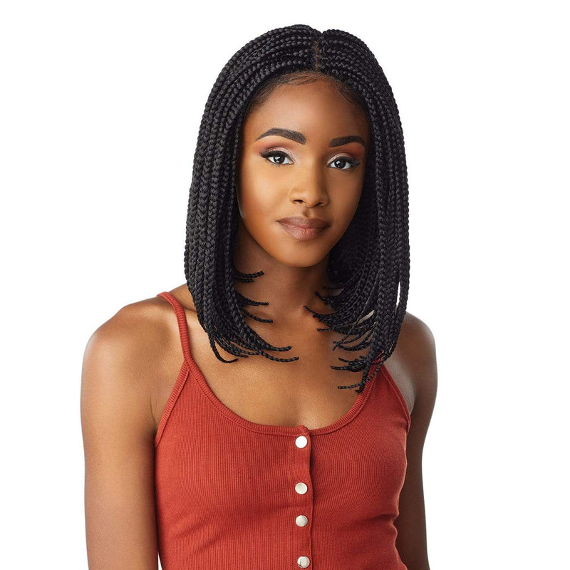 BOX BRAID BOB | Cloud9 Synthetic 4X4 Swiss Hand-Braided Lace Wig | Hair to Beauty.