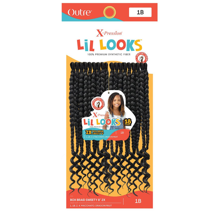 2X BOX BRAID SWEETY 8″ | Outre LiL Looks Crochet Synthetic Braid - Hair to Beauty.