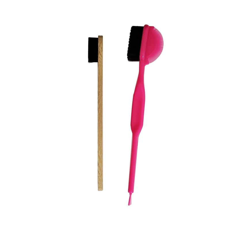 BE U | 3 in 1 Edge Brush (Spatula) & Bamboo Edge Brush | Hair to Beauty.