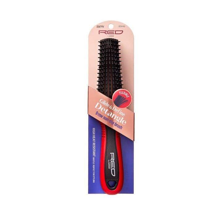 RED BY KISS | Glide & Define Detangle 7 Row Non-Slip Brush | Hair to Beauty.