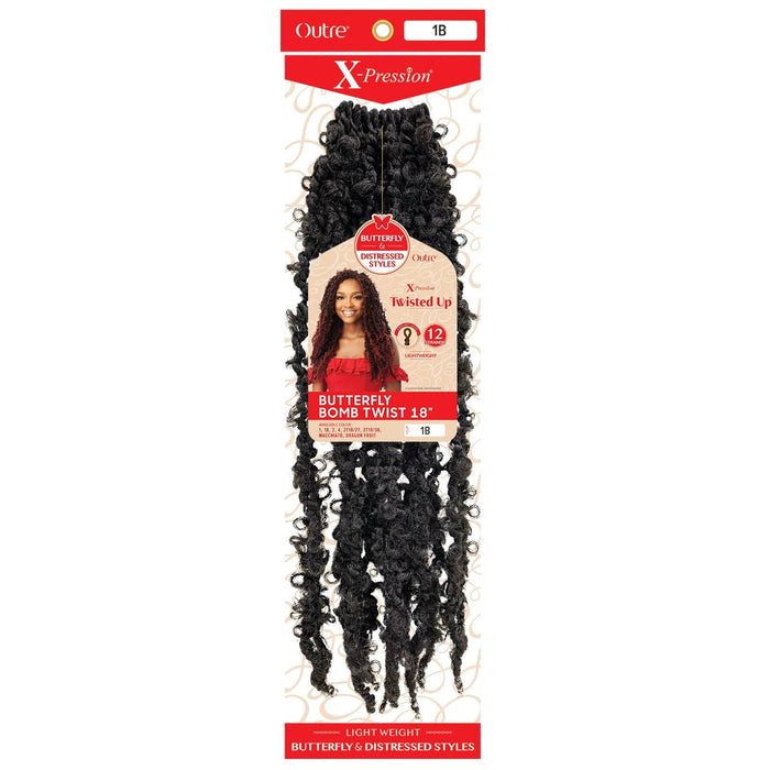 BUTTERFLY BOMBTWIST 18″ | Twisted Up Synthetic Braid | Hair to Beauty.