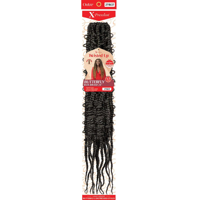 BUTTERFLY BOX BRAID 24" | Outre X-pression Twisted Up Synthetic Braid | Hair to Beauty.