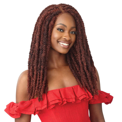 BUTTERFLY LOCS 22″ | Outre X-Pression Twisted Up Synthetic 4X4 Lace Front Braid Wig | Hair to Beauty.