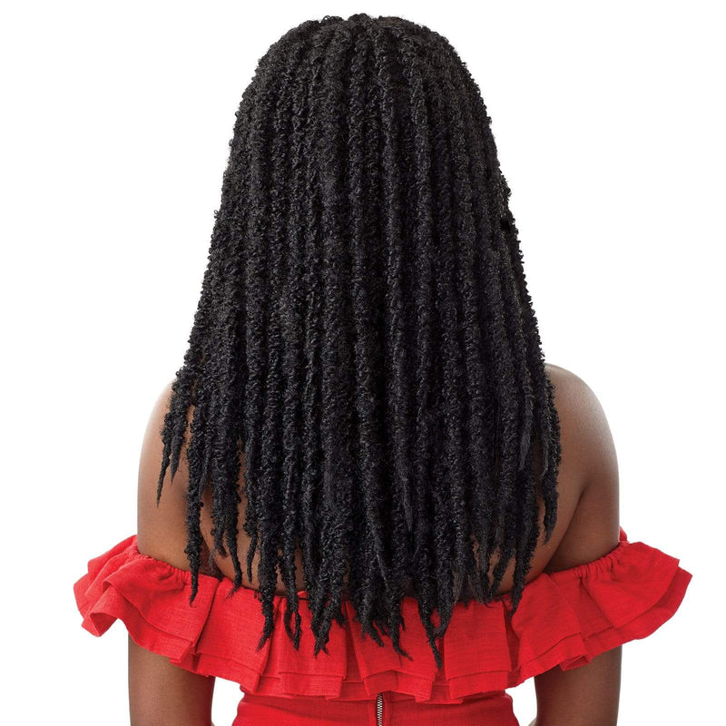 BUTTERFLY LOCS 22″ | Outre X-Pression Twisted Up Synthetic 4X4 Lace Front Braid Wig | Hair to Beauty.