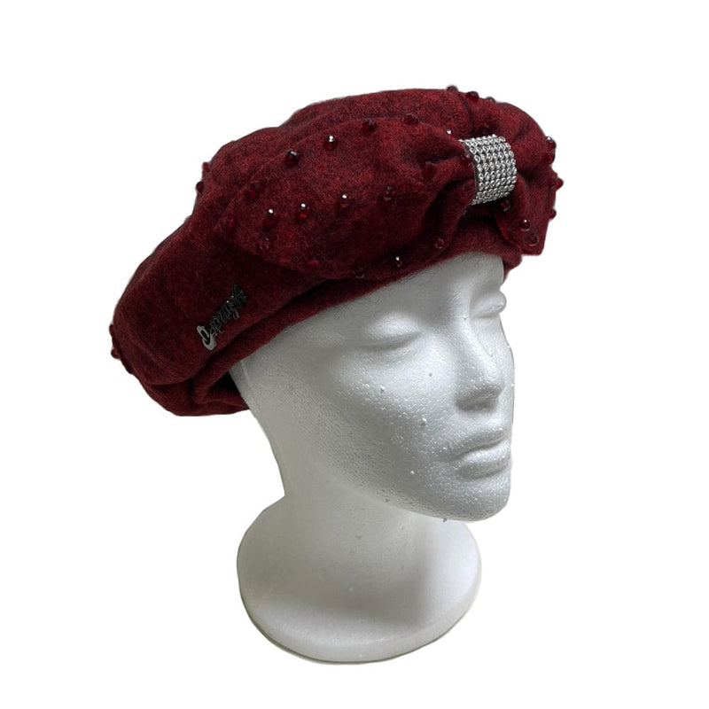 BE U - Wool Texture Ribbon Beret Hat