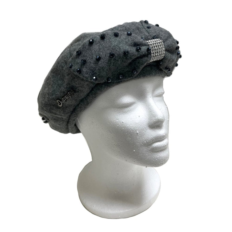 BE U - Wool Texture Ribbon Beret Hat