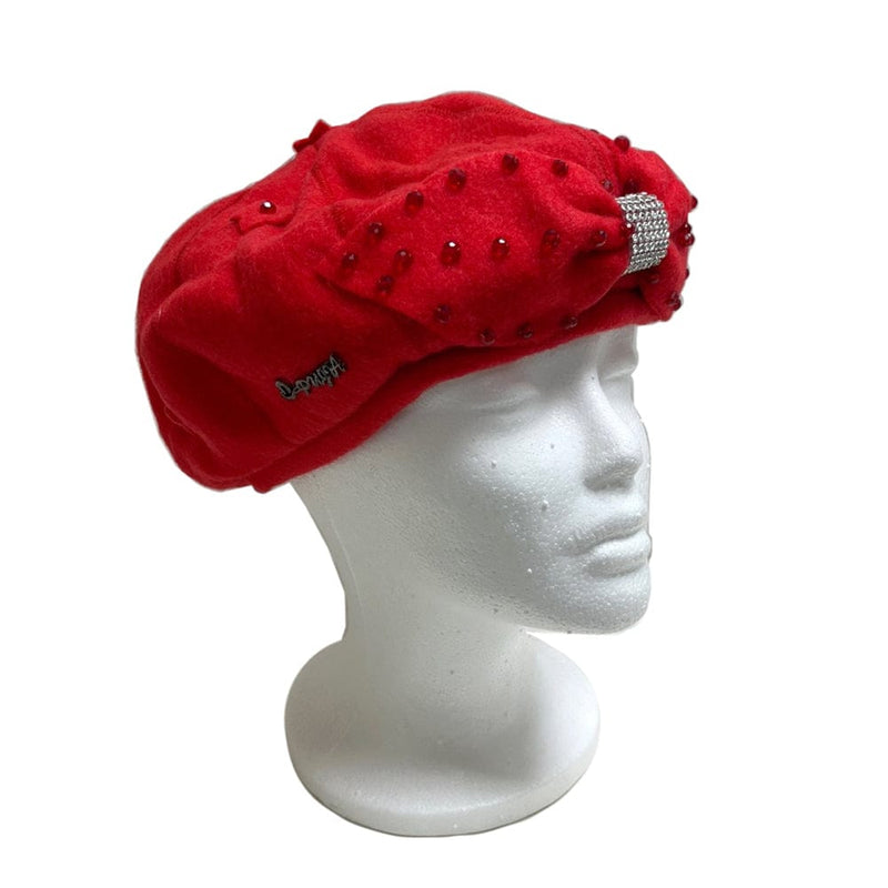 BE U - Wool Texture Ribbon Beret Hat